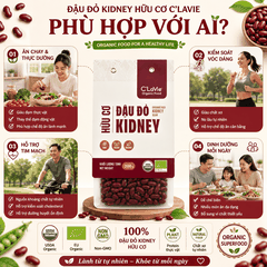 Đậu đỏ kidney hữu cơ C'LaVie 200g