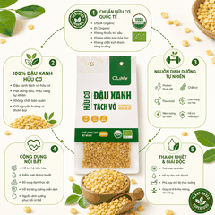 Đậu xanh tách vỏ hữu cơ C'LaVie 200g