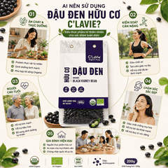 Đậu đen hữu cơ C'LaVie 200g