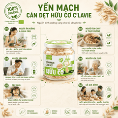 Yến mạch cán dẹt hữu cơ C'LaVie 70g