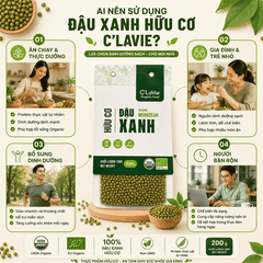 Đậu xanh hữu cơ C'LaVie 200g