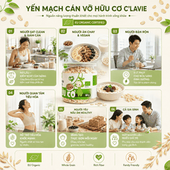 Yến mạch cán vỡ hữu cơ C’LaVie 60g