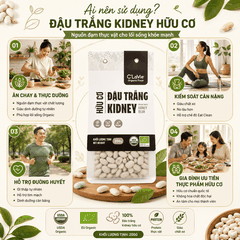 Đậu trắng kidney hữu cơ C'LaVie 200g