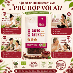 Đậu đỏ Azuki hữu cơ C'LaVie 200g
