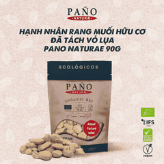 Hạnh nhân rang muối hữu cơ đã tách vỏ lụa Pano Naturae 90g