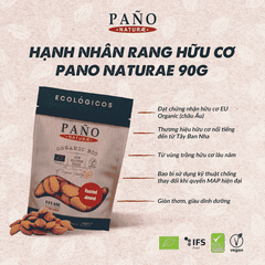 Hạnh nhân rang hữu cơ Pano Naturae 90g