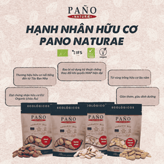 Hạnh nhân rang muối hữu cơ đã tách vỏ lụa Pano Naturae 90g