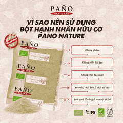 Bột hạnh nhân hữu cơ Pano Naturae 250g