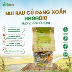 Nui rau củ dạng xoắn HASABIO 500G