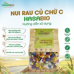 Nui rau củ chữ C HASABIO 500G