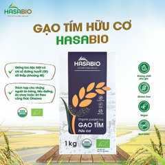 Gạo tím hữu cơ HASABIO 1kg