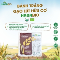 Bánh tráng gạo lứt hữu cơ HASABIO 200g