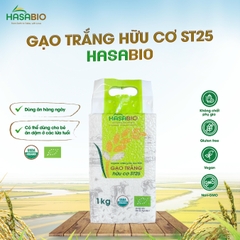 Gạo trắng hữu cơ ST25 HASABIO 1kg