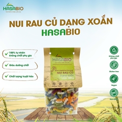 Nui rau củ dạng xoắn HASABIO 500G