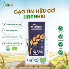 Gạo tím hữu cơ HASABIO 1kg