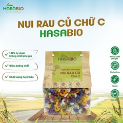 Nui rau củ chữ C HASABIO 500G