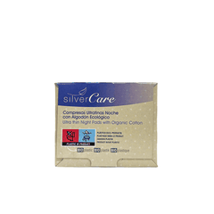 Băng vệ sinh hữu cơ siêu mỏng có cánh ban đêm Silvercare 10 miếng