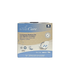 Băng vệ sinh hữu cơ siêu mỏng có cánh ban ngày Silvercare 10 miếng