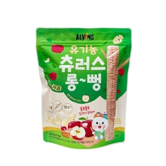 Bánh gạo ăn dặm hữu cơ cho bé dạng thanh vị táo Alvins 30g