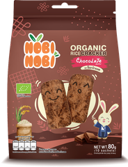 Bánh gạo hữu cơ Nobi Nobi vị socola 80g (Từ 18 tháng tuổi)