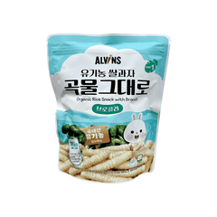 Bánh gạo ăn dặm hữu cơ cho bé vị bông cải xanh Alvins