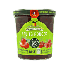 Mứt dâu tây, anh đào, mâm xôi hữu cơ Comtes de Provence 350g