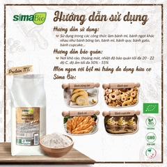 Bột mì trắng đa dụng hữu cơ Sima Bio 1kg