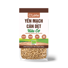 Yến mạch cán dẹt hữu cơ C'LaVie 450g