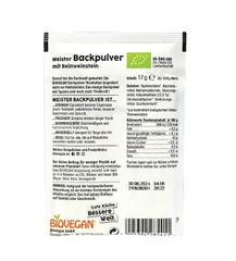 Bột nở hữu cơ cao cấp Biovegan 17g