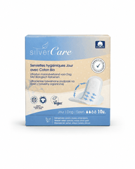 Băng vệ sinh hữu cơ siêu mỏng có cánh ban ngày Silvercare 10 miếng