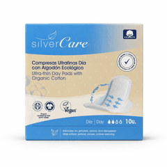 Băng vệ sinh hữu cơ siêu mỏng có cánh ban ngày Silvercare 10 miếng