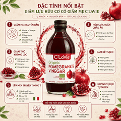 Giấm Lựu Hữu Cơ C’LaVie 500ml