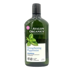 Dầu gội hữu cơ Avalon Organics hương bạc hà dành cho tóc yếu, dễ gãy rụng 325ml