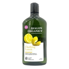 Dầu gội hữu cơ Avalon Organics hương chanh cho tóc xỉn màu, kém bóng mượt 325ml
