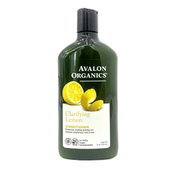 Dầu xả hữu cơ Avalon Organics hương chanh cho tóc xỉn màu, kém bóng mượt 312g