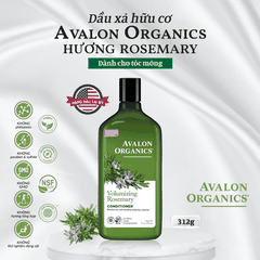 Dầu xả hữu cơ Avalon Organics hương Rosemary dành cho tóc mỏng 312g