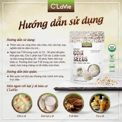 Hạt ý dĩ hữu cơ C’LaVie 200g