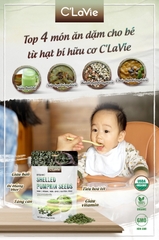 Hạt bí hữu cơ đã tách vỏ C’LaVie 200g