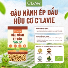 Đậu nành ép dầu hữu cơ C’LaVie 450g