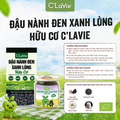 Đậu nành đen xanh lòng hữu cơ C'LaVie 200g