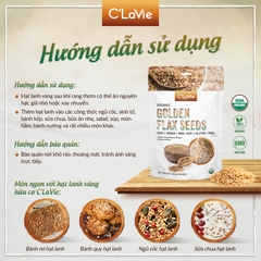 Hạt lanh vàng hữu cơ C’LaVie 200g