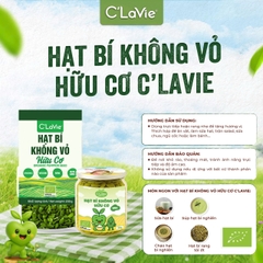 Hạt bí không vỏ hữu cơ C'LaVie 200g