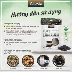 Hạt mè đen hữu cơ C’LaVie 200g