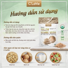 Hạt mè vàng hữu cơ C’LaVie 200g