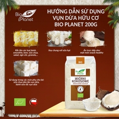 Vụn dừa hữu cơ Bio Planet 200g