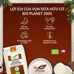 Vụn dừa hữu cơ Bio Planet 200g