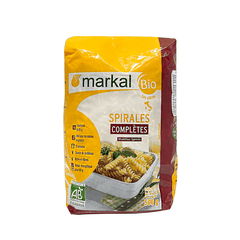 Mì xoắn lứt hữu cơ  Markal 500g