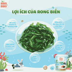 Cháo gạo Jasmine hữu cơ Nobi Nobi vị rong biển 35g