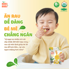 Bánh gạo hữu cơ Nobi Nobi vị xoài, dừa, rau bina 15g