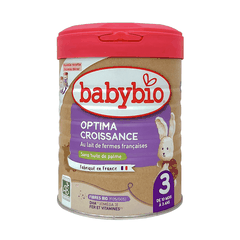 Sữa bò hữu cơ tăng trưởng Babybio số 3 dòng Optima bổ sung lợi khuẩn 800g (10 - 36 tháng)